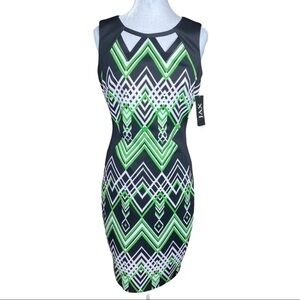 NWT Jax Geometric Color-block Dress. Size 4